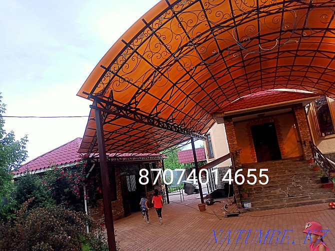 Canopy!! Carport!! Welder measured for free!! Gates with automatic Almaty - photo 8