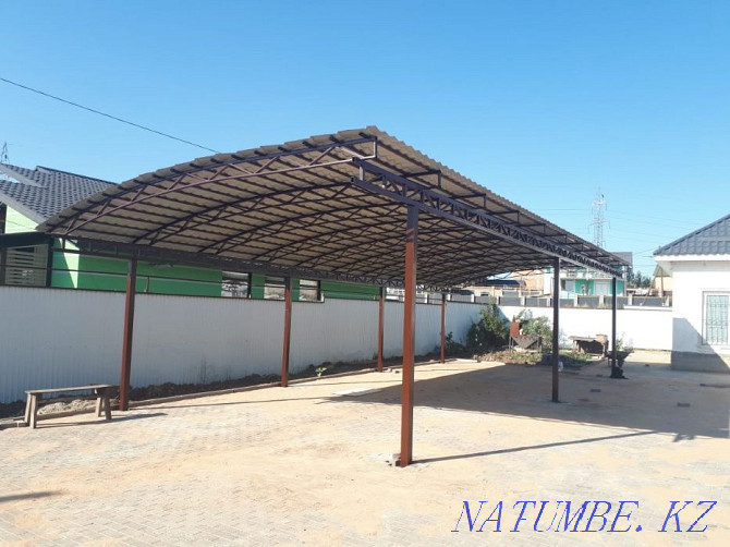 Canopy!! Carport!! Welder measured for free!! Gates with automatic Almaty - photo 2