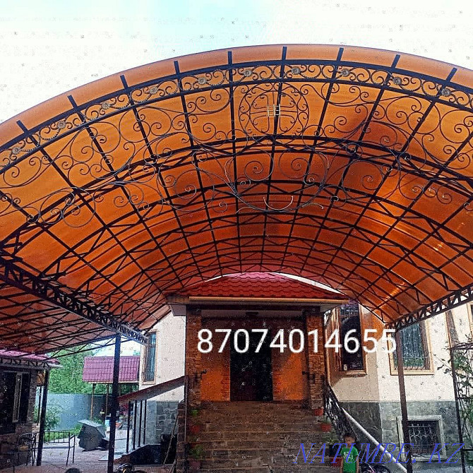 Canopy!! Carport!! Welder measured for free!! Gates with automatic Almaty - photo 1