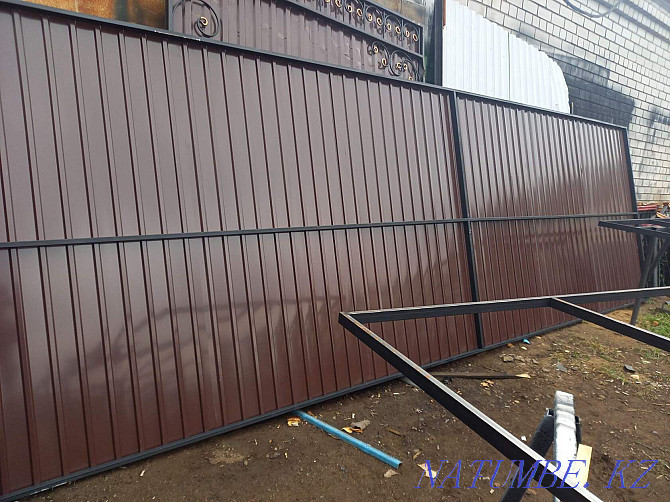 Gate fences lattice metal Pavlodar - photo 4