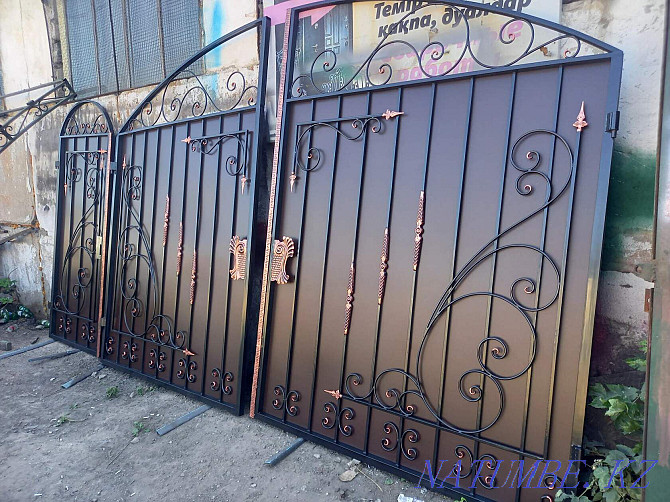 Gate fences lattice metal Pavlodar - photo 3