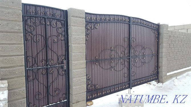Gate fences lattice metal Pavlodar - photo 2