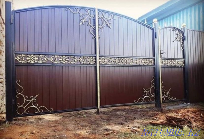 Gate fences lattice metal Pavlodar - photo 8