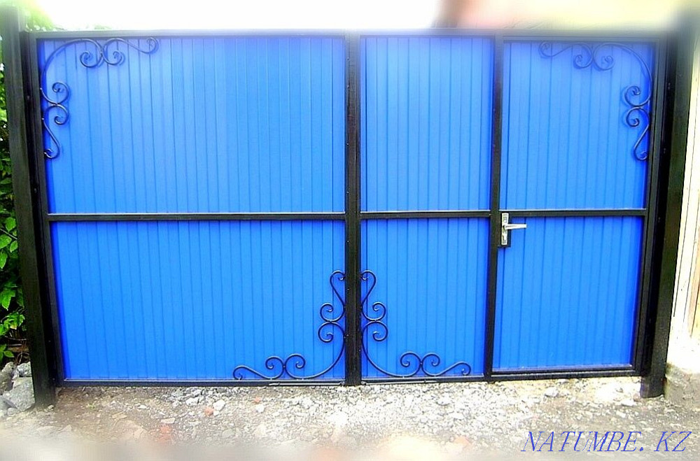 Ворота, забор, оградки, вальер, металлоизделия, сварочные работы. Темиртау - изображение 1