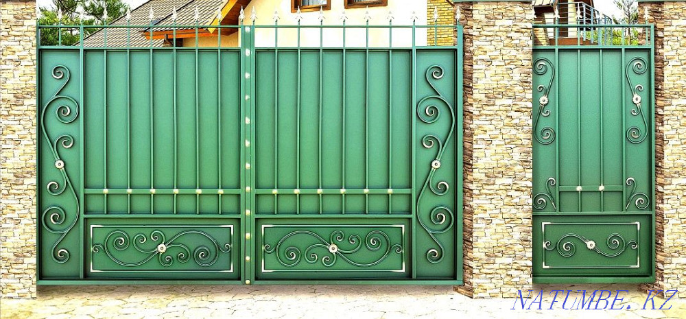 Ворота, забор, оградки, вальер, металлоизделия, сварочные работы. Темиртау - изображение 2