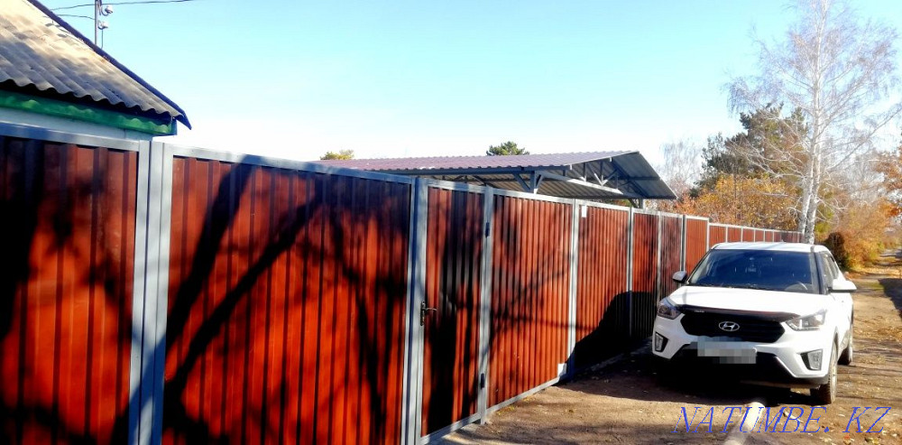 Ворота, забор, оградки, вальер, металлоизделия, сварочные работы. Темиртау - изображение 4