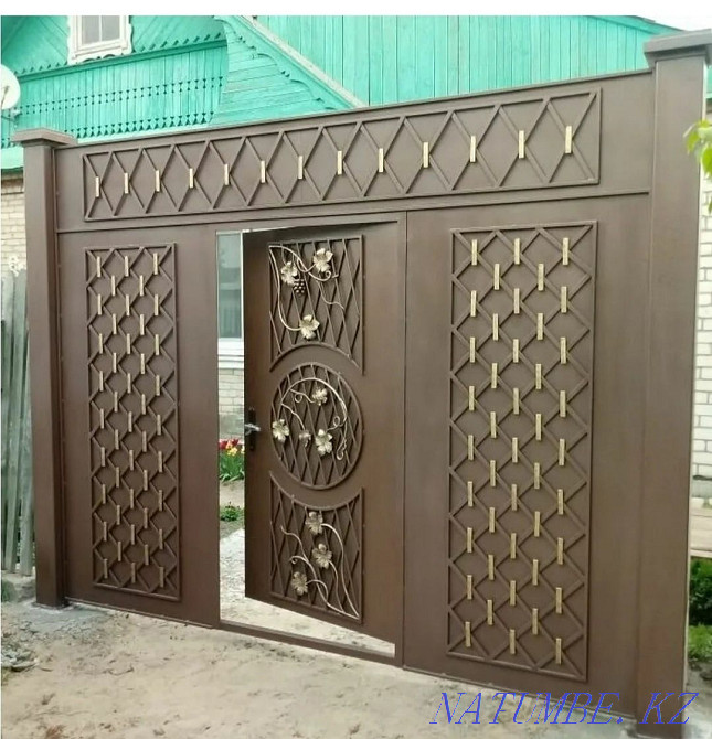 Ворота на заказ. Варота. ?а?па. Калитка Навес. Новес в рассрочку.  - изображение 1