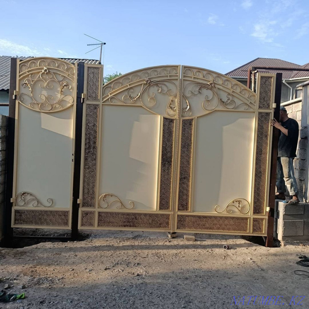 Ворота, варота, калитка, ?а?па, ворота на рассрочку через каспи.  - изображение 5