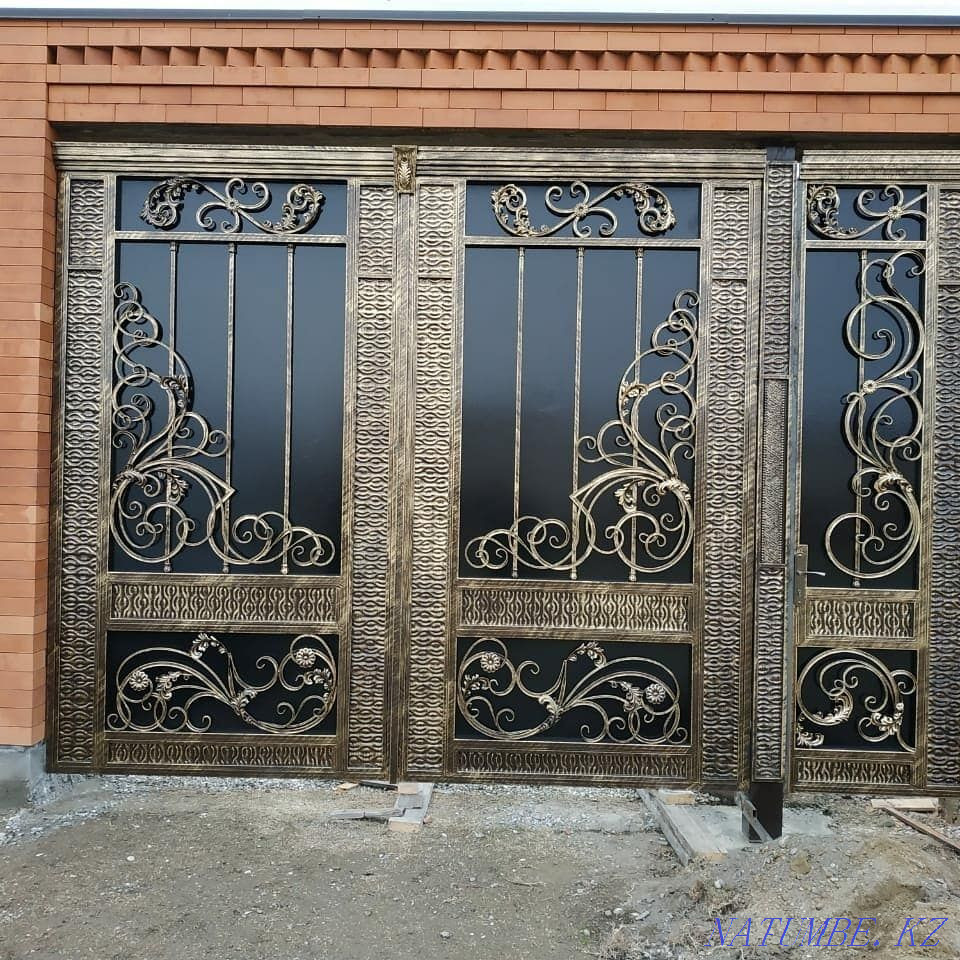 Gates. Canopy. Gate. Varota. Installment gate. Stairs. Отеген батыра - photo 4