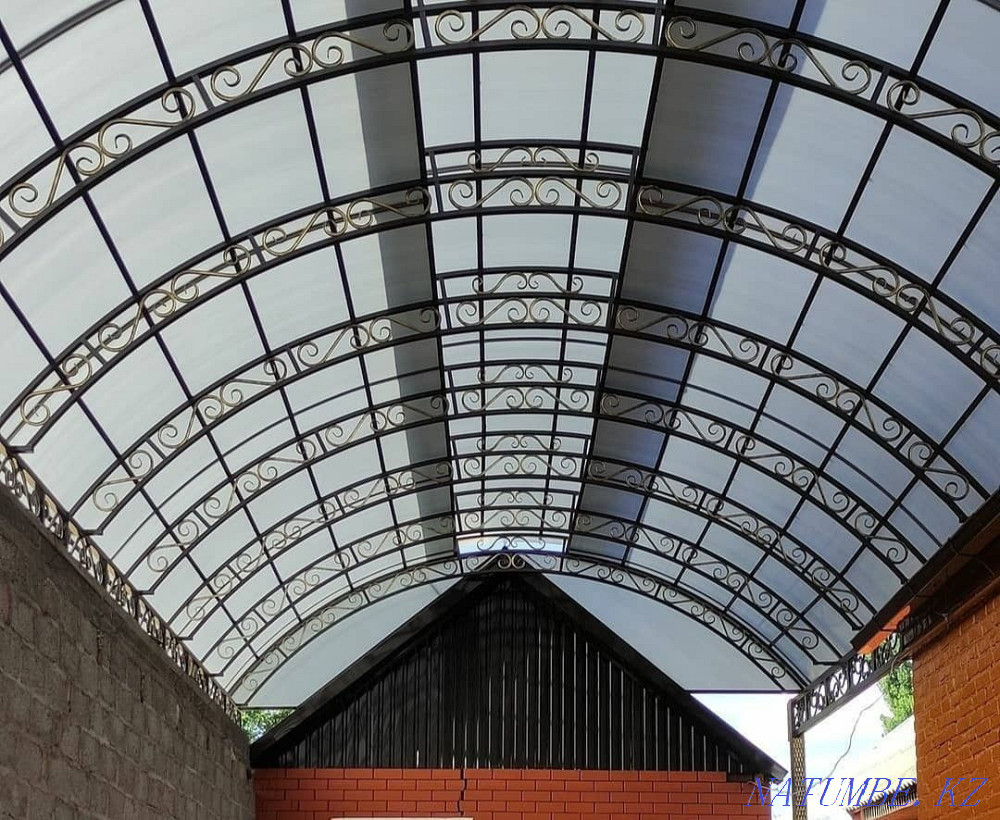 Gates. Canopy. Gate. Varota. Installment gate. Stairs. Отеген батыра - photo 6