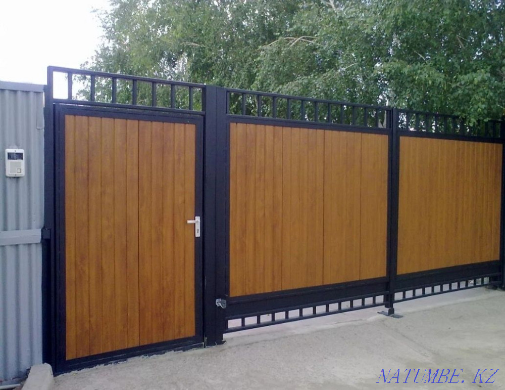 Ворота на заказ. Варота. ?а?па. Навес. Перила В рассрочку или в кредит Отеген батыра - изображение 3