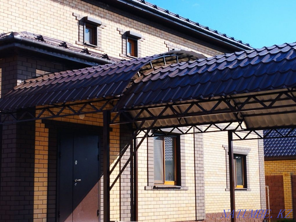 Навесы.навесы ,козырьки ограждение,заборы. Актобе - изображение 7