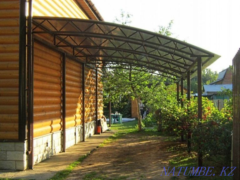 Навесы.навесы ,козырьки ограждение,заборы. Актобе - изображение 2