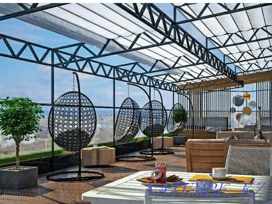 Canopy manufacturing. Letnik flight cafes. Visor Astana - photo 2