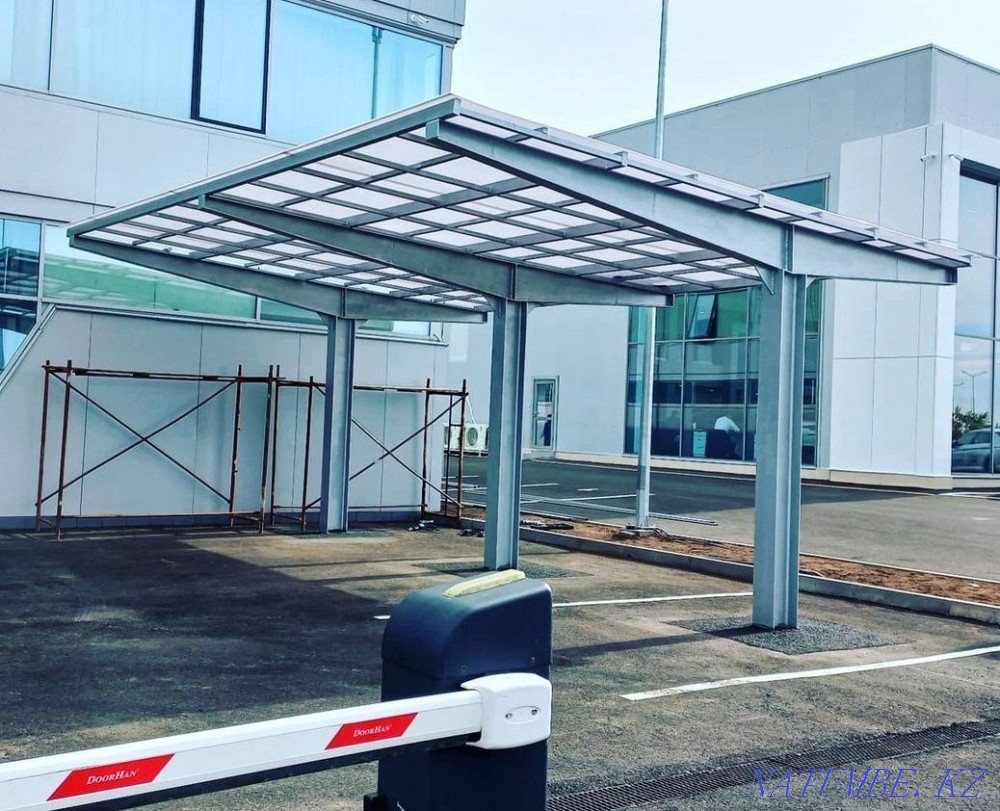 Production of a Canopy from Polycarbonate, Tiles, Profiled Sheets Акбулак - photo 2