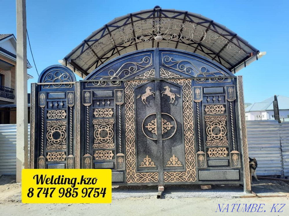 Canopy, fences, metal construction. Welding work. Welder Kyzylorda - photo 8