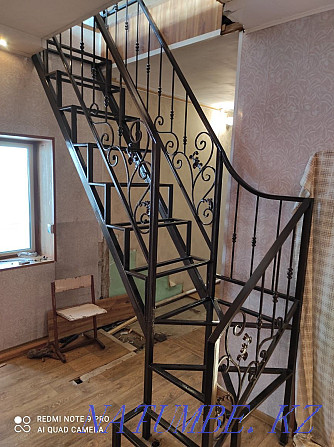 Metal stairs, wrought iron railings Petropavlovsk - photo 7