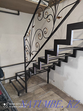 Metal stairs, wrought iron railings Petropavlovsk - photo 3