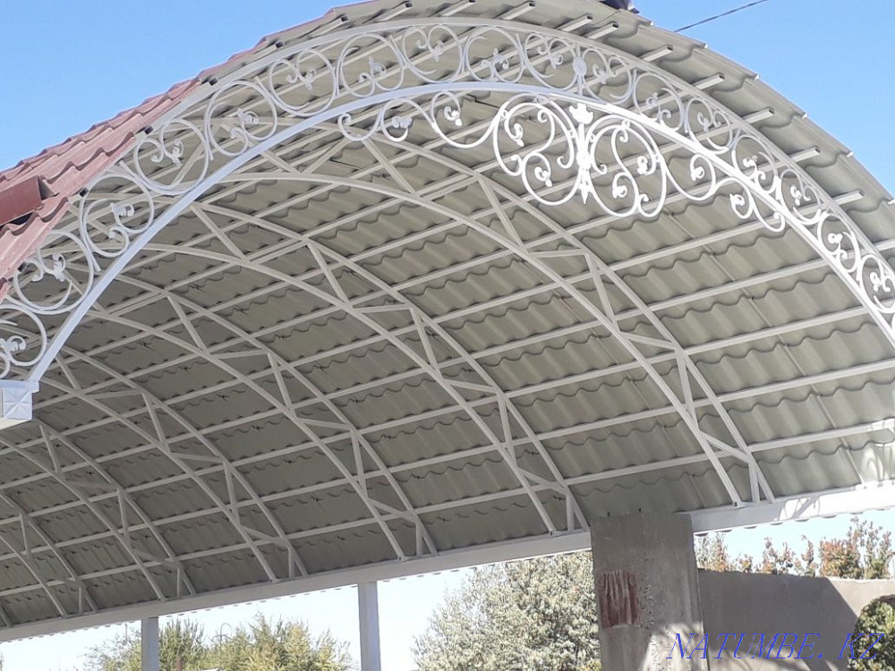 Навесы, ворота, покраска ворот, решётки, заборы Шымкент - изображение 1