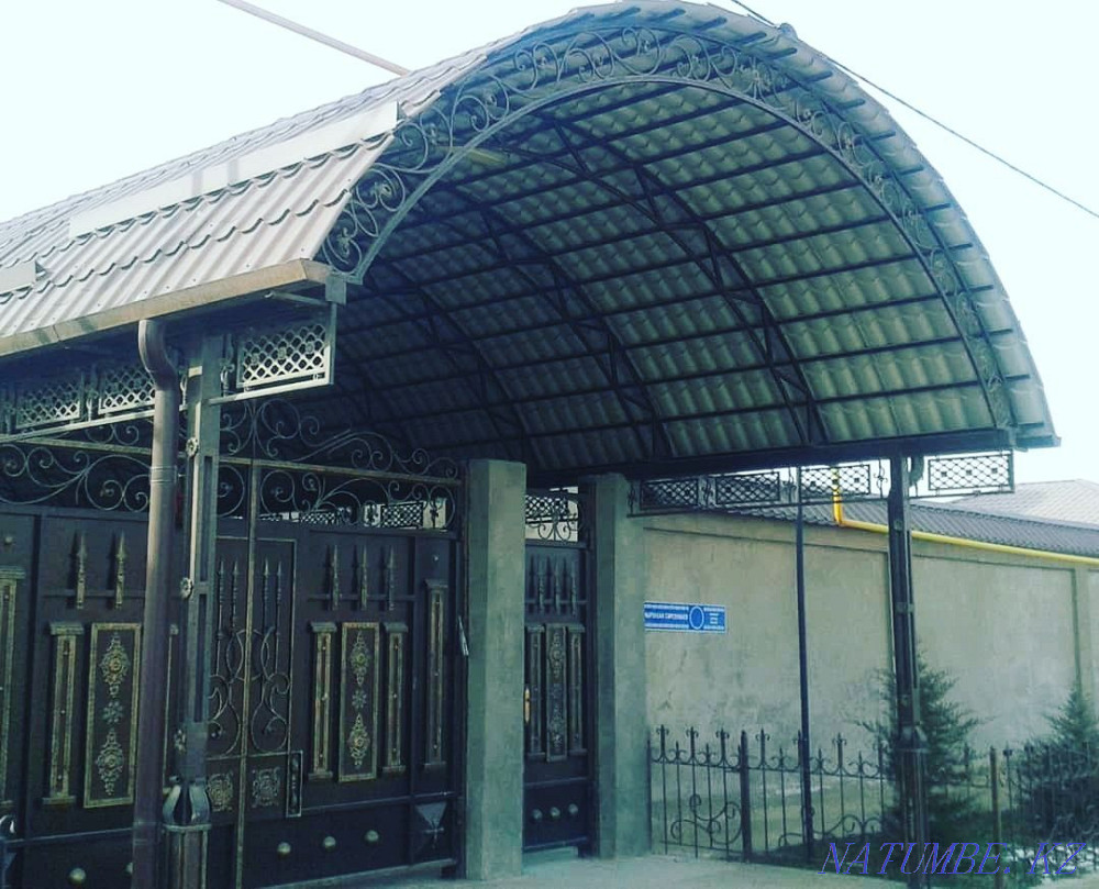 Навесы, ворота, покраска ворот, решётки, заборы Шымкент - изображение 7