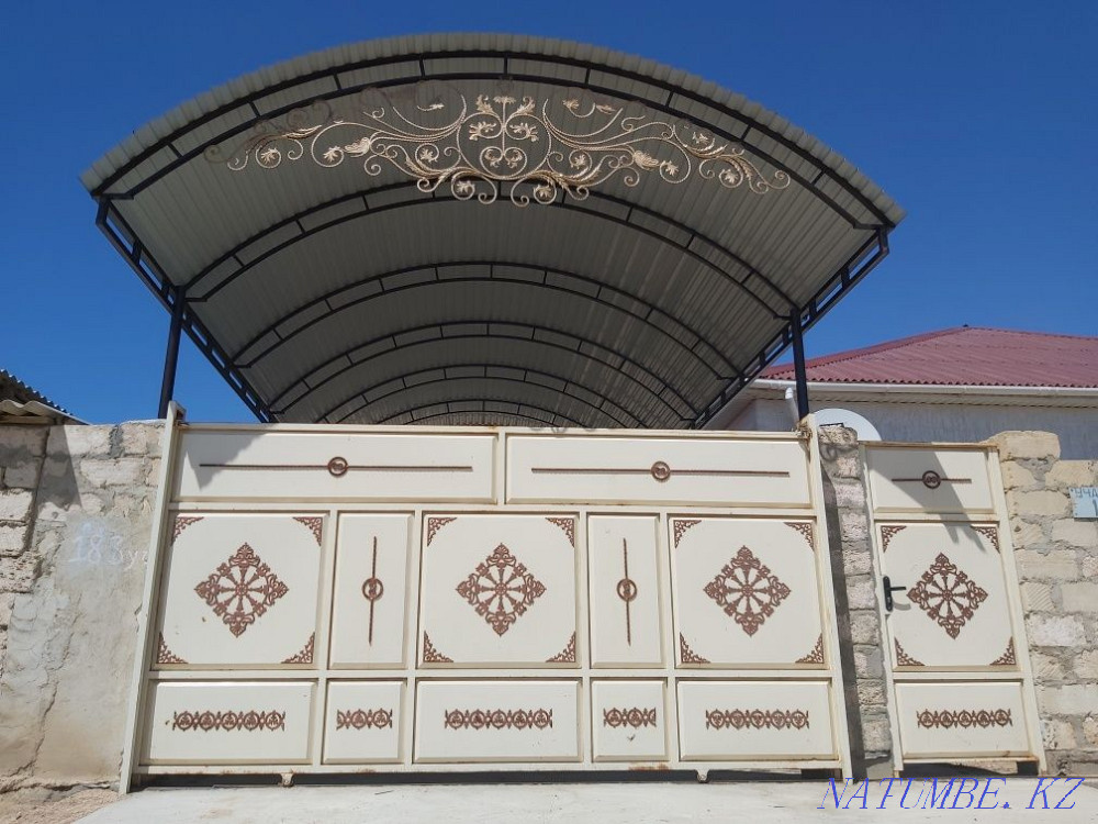 Canopy gate railing stairs esik swing tapschany welding pattern polygal Aqtau - photo 3