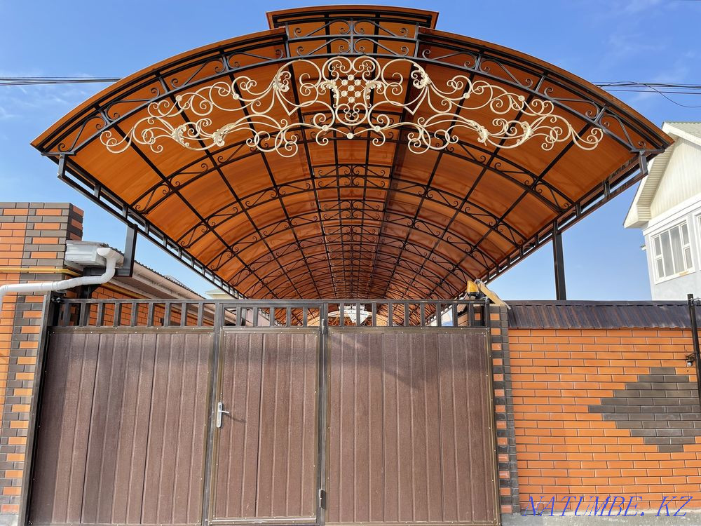 Canopy gate railing stairs esik swing tapschany welding pattern polygal Aqtau - photo 1