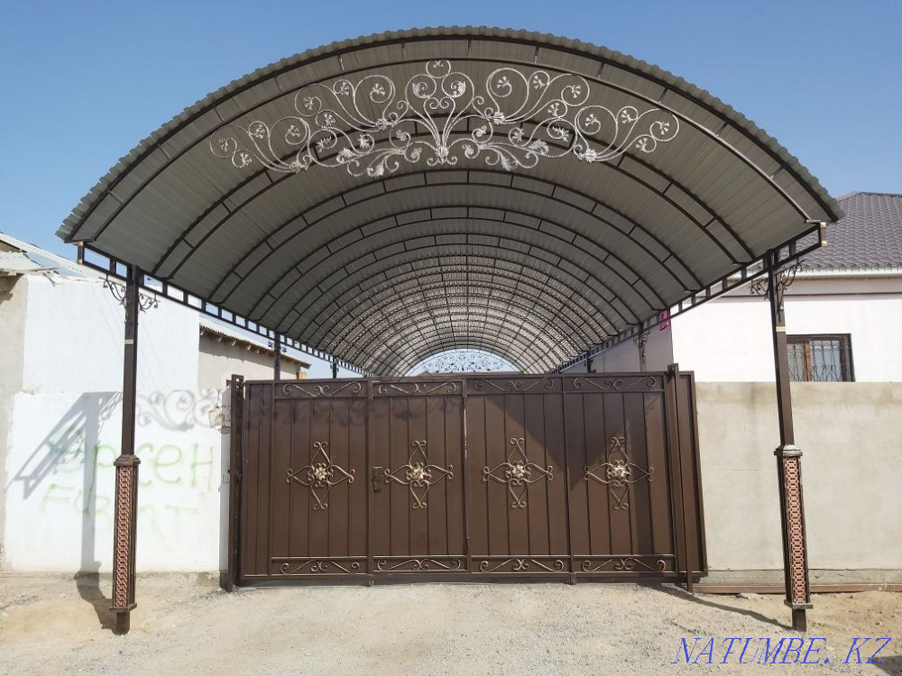 Canopy gate railing stairs esik swing tapschany welding pattern polygal Aqtau - photo 5