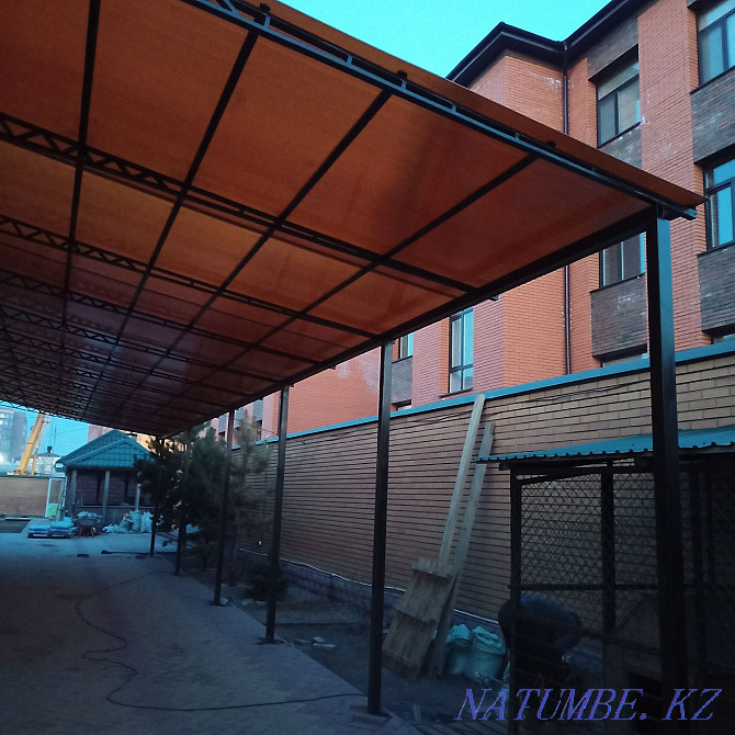 Let's make. canopies of any complexity. under polycarbonate, professional sheet. Муткенова - photo 1
