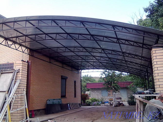 Let's make. canopies of any complexity. under polycarbonate, professional sheet. Муткенова - photo 6