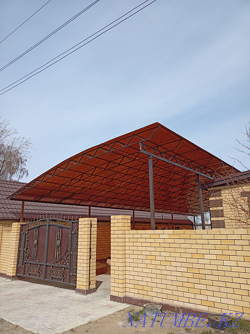 Let's make. canopies of any complexity. under polycarbonate, professional sheet. Муткенова - photo 2