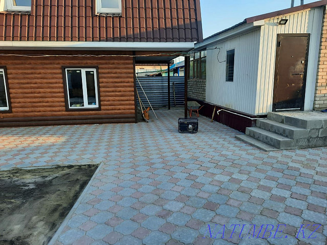 Paving stone laying, curb installation Kostanay - photo 4