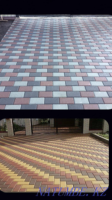 Укладка брюсчатки установка бордюров Алматы - изображение 8