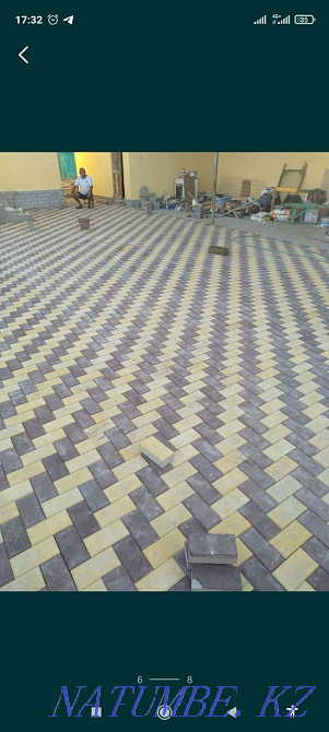 Укладка брюсчатки установка бордюров Алматы - изображение 4