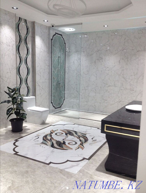 The tiler I put porcelain stoneware and tiles in the photo is my work Almaty - photo 1