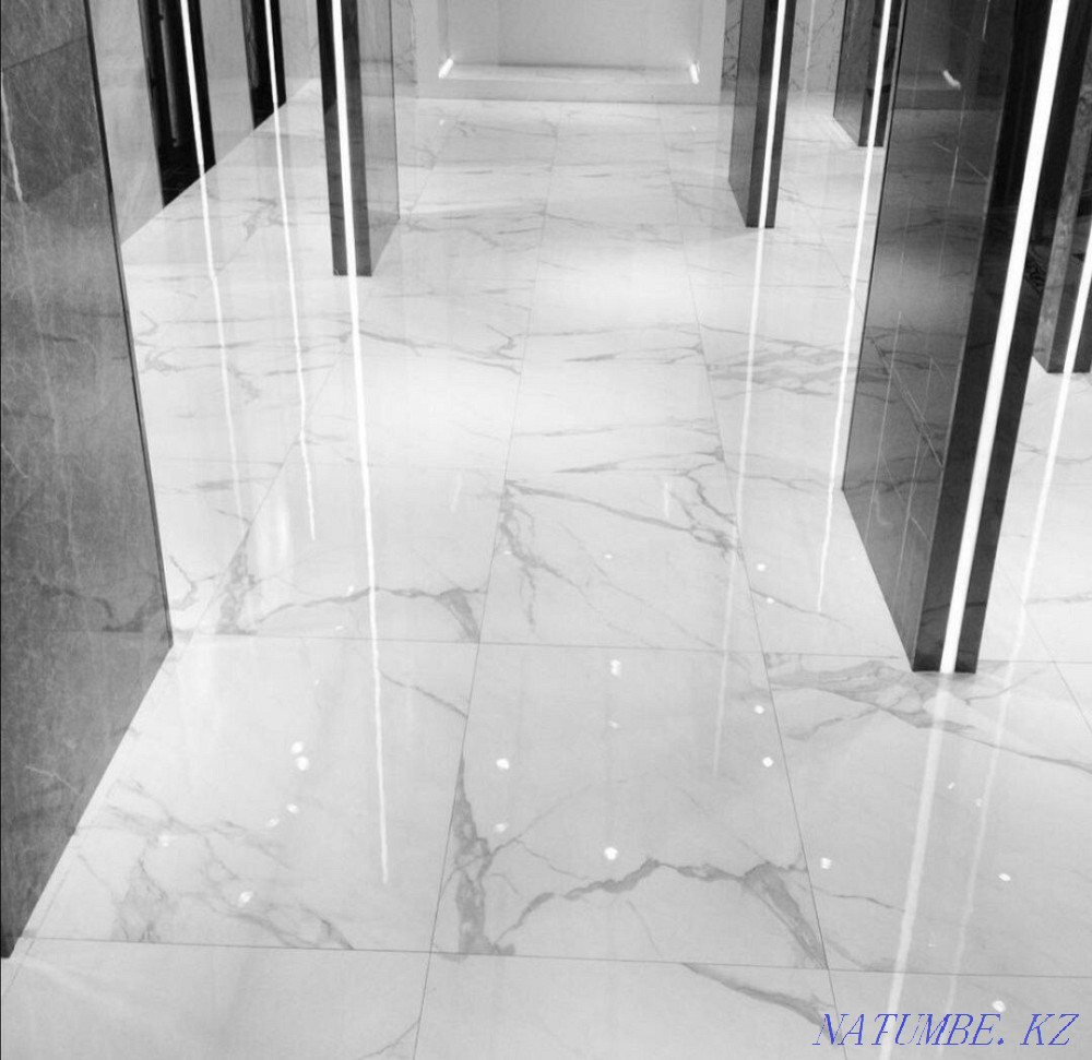 The tiler I put porcelain stoneware and tiles in the photo is my work Almaty - photo 2