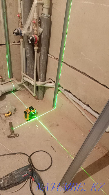 Turnkey bathroom. Tile Porcelain tile. Astana - photo 1