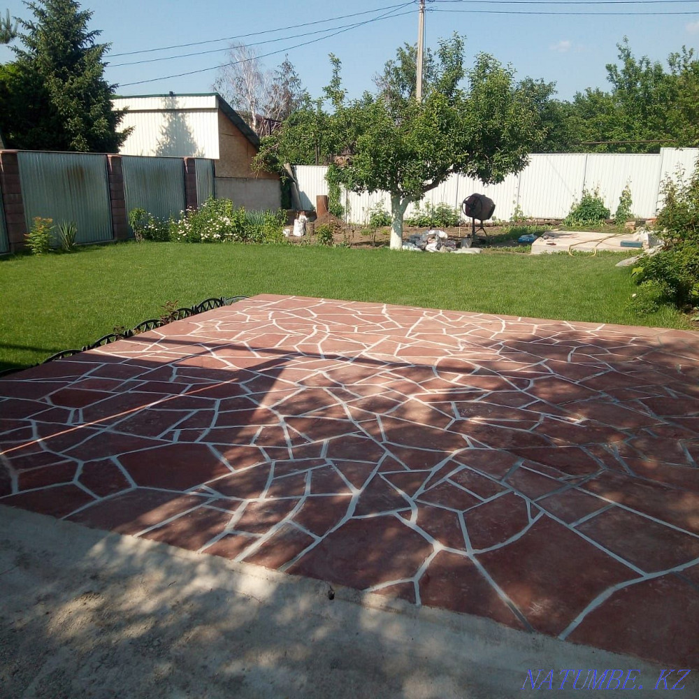 Сенімді команда. Тротуар тақтасы. Гранитті, травертинді орнату.  Алматы - изображение 1