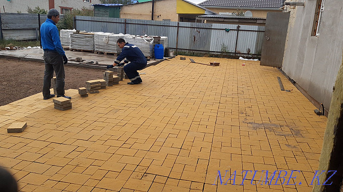 Laying paving stones, installing curbs. Oral - photo 8