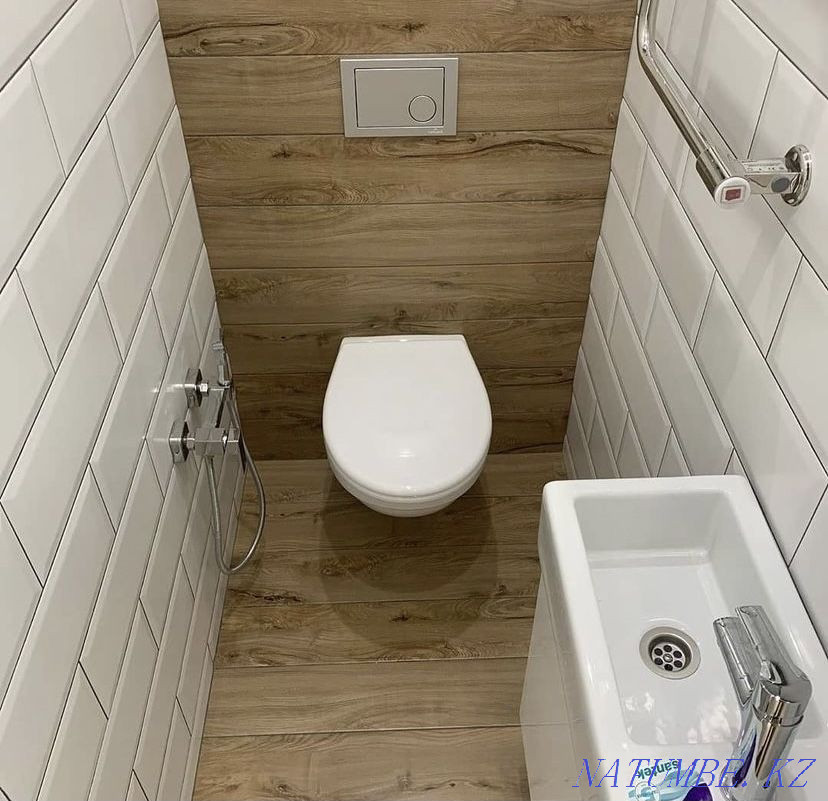 Плитка төсеу, плитка төсеу, фарфор плиткалары, құю паллеттері, кілтке арналған ванналар  Алматы - изображение 5