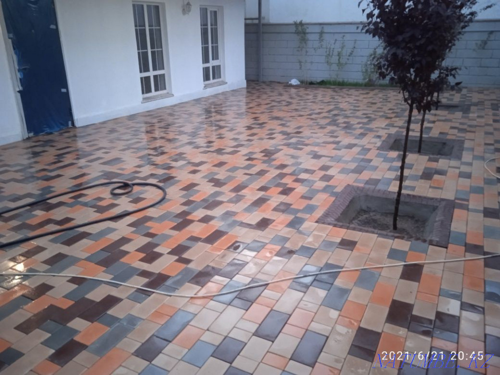 Тротуарлар мен брусчаткаларды төсеу  Алматы - изображение 2