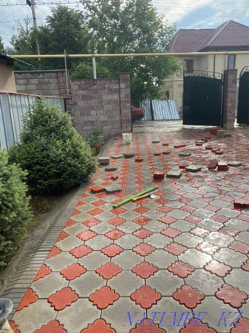 Тротуарлар мен брусчаткаларды төсеу  Алматы - изображение 8