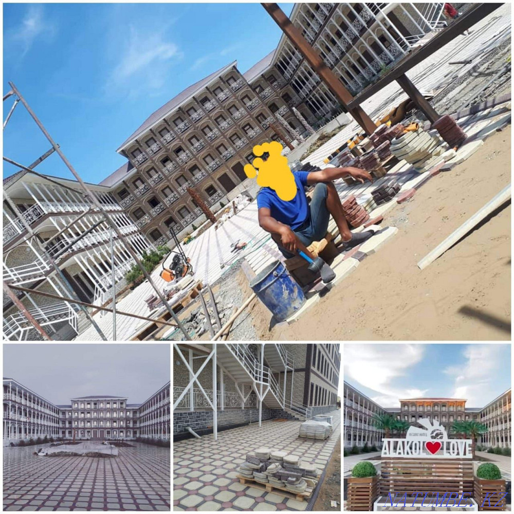 Laying paving stones (tiles) of any complexity. Semey - photo 1