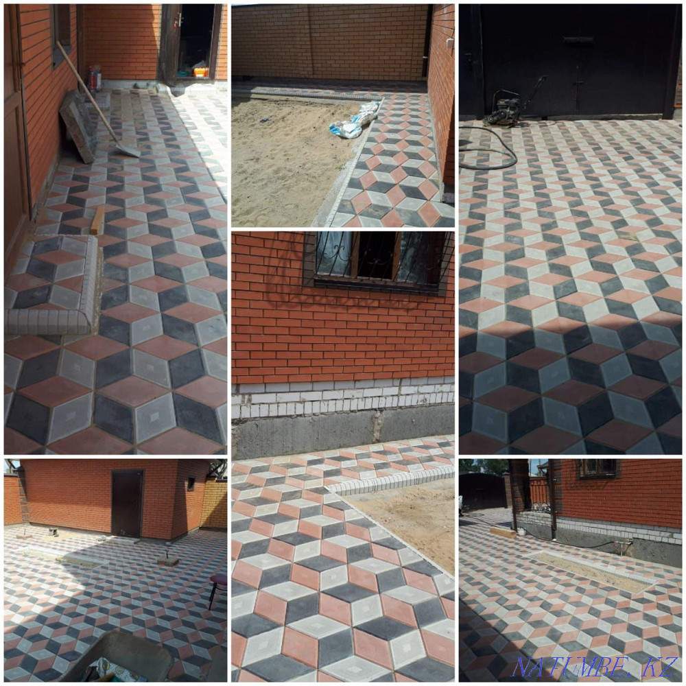 Laying paving stones (tiles) of any complexity. Semey - photo 3