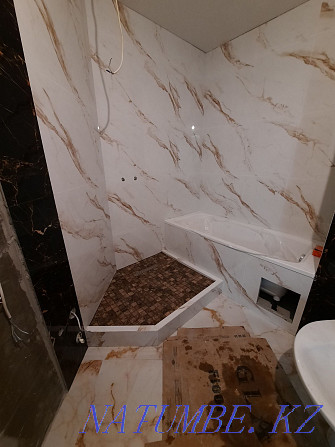 Tiler, Laying of porcelain tiles, tiles, tiles, plasterer, plumber. Almaty - photo 6