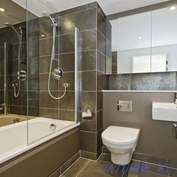 Кафельные работы любой сложности, санузел под ключ! Керама, гипсакарто Усть-Каменогорск - изображение 5