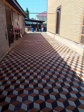 Укладка брусчатки тротуарной плитки Aqtobe