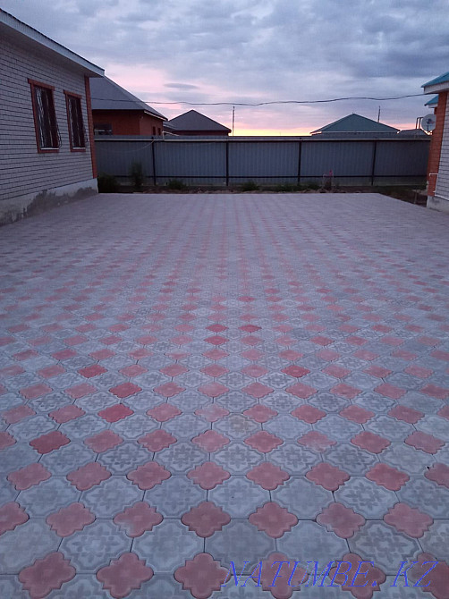 Укладка брусчатки тротуарной плитки Актобе - изображение 6