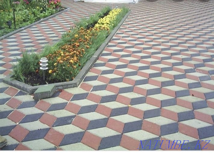 Laying paving stones, curb. Installing a curb. Dismantling Astana - photo 5