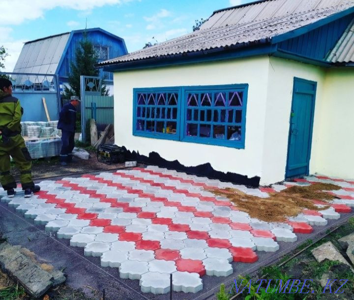 Laying paving stones, curb. Installing a curb. Dismantling Astana - photo 6
