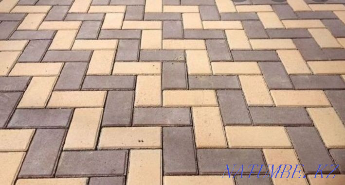 Laying paving stones, curb. Installing a curb. Dismantling Astana - photo 4